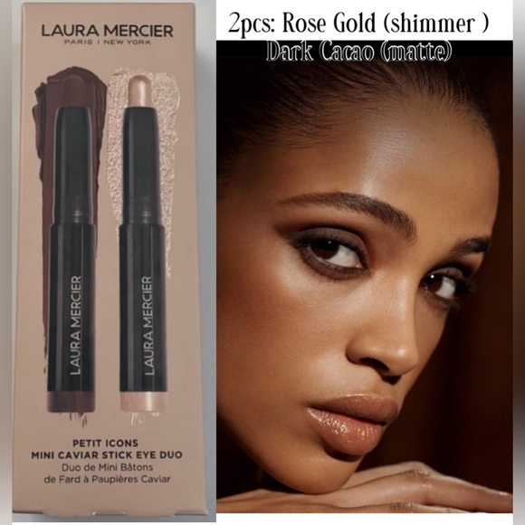 Laura Mercier Petit Icons Mini Caviar Stick Eye Duo *Limited Edition BNIB - Picture 14 of 14
